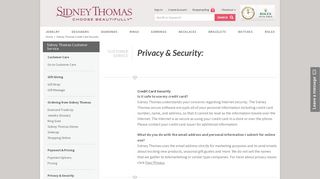 Credit Card Security - Sidney Thomas