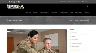 Soldier Record Brief | The Integrated Personnel and Pay System - Army