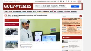 Sidra to launch live-streaming to keep staff better informed - Gulf Times