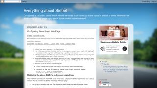 Everything about Siebel: Configuring Siebel Login Web Page