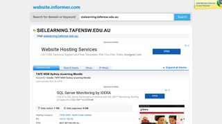 sielearning.tafensw.edu.au at WI. TAFE NSW Sydney eLearning Moodle