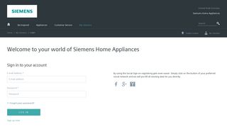 My Siemens - Siemens Home Appliances