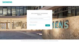 Siemens Site Controls - Enterprise Portal
