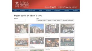 Please select an album to view - Siena College Online Community