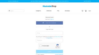 Sign In | Mashable Shop