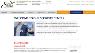 Welcome to Our Security Center - Sierra Central Credit UnionSierra ...