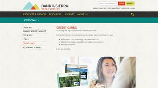 Credit Cards | Bank of the Sierra