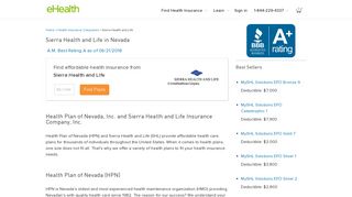 Sierra Health and Life - Nevada Health Insurance Plans from Sierra ...