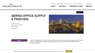 Sierra Office Supply & Printing - Visit Sacramento
