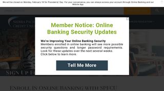 Sign Up For Online Banking | Sierra Pacific Federal Credit Union
