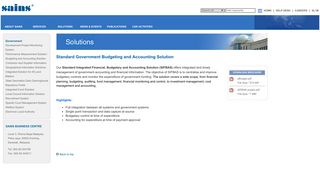 Budgeting and Accounting Solution - SAINS - Your trusted ICT service ...