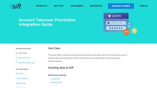 Account Takeover Prevention Integration Guide | Sift Science