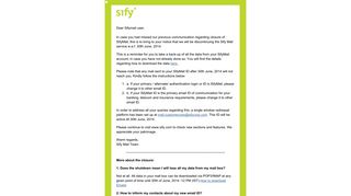 Sify Mailer