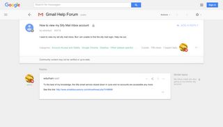 How to view my Sify Mail Inbox account - Google Product Forums
