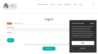Log in | SIG - Sourcing Industry Group