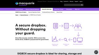 SIGBOX Secure Dropbox - Macquarie Government