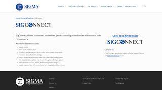 SigConnect - Sigma PLC - Sigma Pharmaceuticals plc