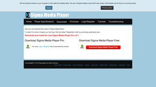Downloads - Sigma Media Player