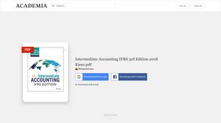 Intermediate Accounting IFRS 3rd Edition 2018 Kieso.pdf ...