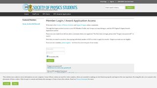 Sign In - Society of Physics Students and Sigma Pi Sigma Physics ...