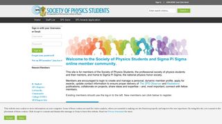 Society of Physics Students and Sigma Pi Sigma Physics Honor Society