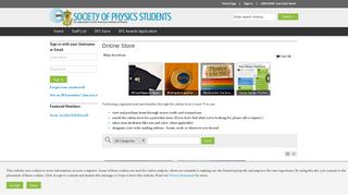 Online Store - Society of Physics Students and Sigma Pi Sigma ...