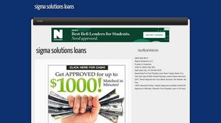 sigma solutions loans