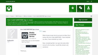 Error Code# 0x8007000E Sign-in Issues - XBoX Forums