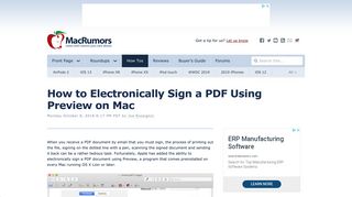 How to Electronically Sign a PDF Using Preview on Mac - MacRumors