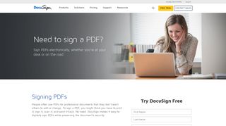 Need to sign a PDF? | DocuSign