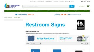 Restroom Signs | Public Bathroom Signs | Restroom Door Signs ...