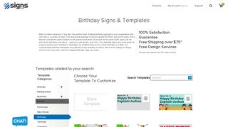 Birthday Signs & Templates | Signs.com