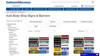 Automotive Signs & Auto Body Shop Banners | Auto Body Supplies ...