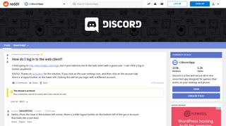 How do I log in to the web client? : discordapp - Reddit