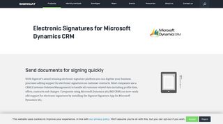 Electronic Signature Solution for Microsoft Dynamics 365 CRM - Signicat