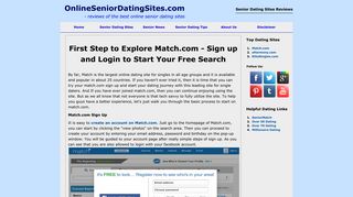 First Step to Explore Match.com - Sign up and Login to Start Your Free ...