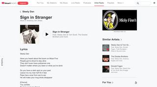 Listen Free to Steely Dan - Sign In Stranger Radio | iHeartRadio