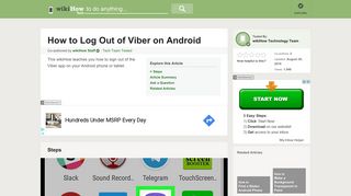 How to Log or Sign Out of Viber on Android - wikiHow - wikihow.tech