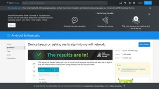 wi fi - Device keeps on asking me to sign into my wifi network ...