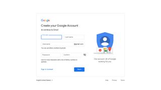 Sign up for Gmail - Google