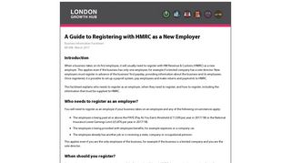 A Guide to Registering with HMRC as a New Employer | Cobweb ...