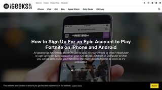 How to Sign Up For an Epic Account to Play Fortnite on iPhone and ...