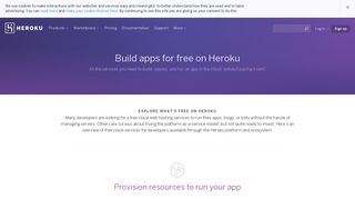 Build Apps for Free on Heroku | Heroku