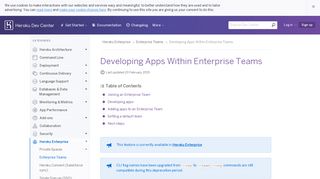 Developing Apps Within Enterprise Teams | Heroku Dev Center