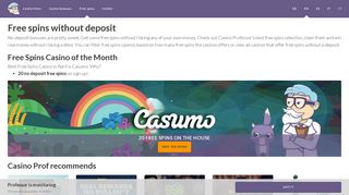 CLAIM over 400 Free Spins without a deposit! | Casino Professor