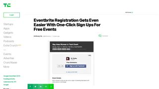 Eventbrite Registration Gets Even Easier With One-Click Sign Ups ...