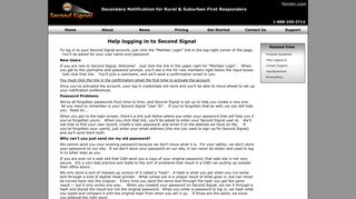Second Signal: Help logging in to Second Signal