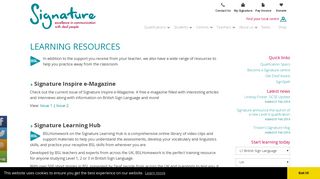 Signature | Learning resources