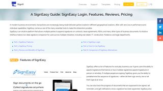 A SignEasy Guide: SignEasy Login, Features, Reviews, Pricing