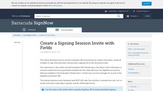Create a Signing Session Invite with Fields | Barracuda Campus